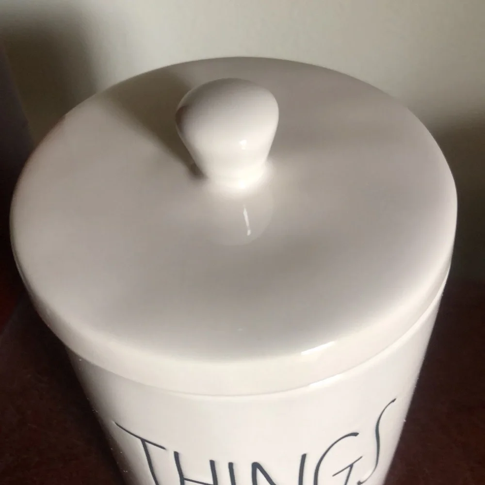 Rae Dunn Lidded THINGS Jar Home Decor